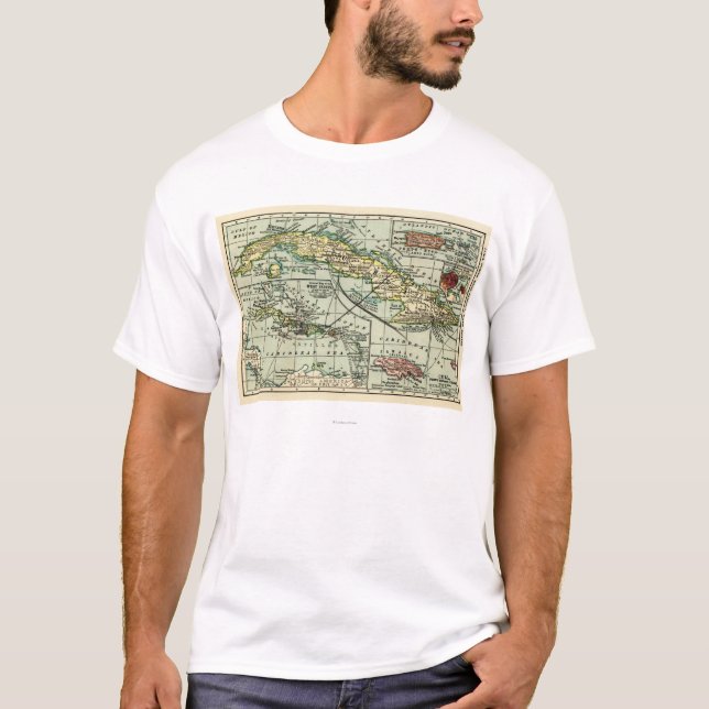 Camiseta CubaPanoramic MapCuba (Frente)