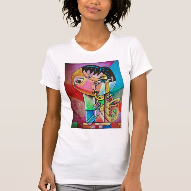 Camiseta Cubism Musicians   T-Shirt (Frente)