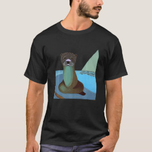 Camiseta Cubismo de Lontra do Mar Legal Smileteesanim