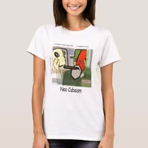 Camiseta Cubista Castro NeoCubismo Divertido