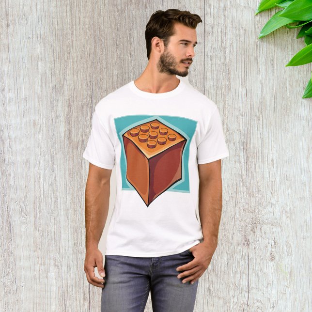 Camiseta Cubo Castanho (Criador carregado)