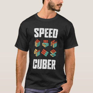 Camiseta Cubo de Quebra-Cabeça Cubing Rápido Cuber Rápido V