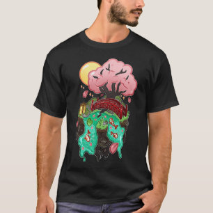 Camiseta Cubo do Jardim de Koi Japonês