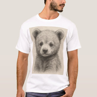 Camiseta Cubo do Urso do Desenho Adorável