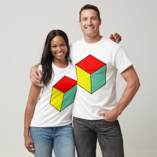 Camiseta Cubo geométrico do Tricolor