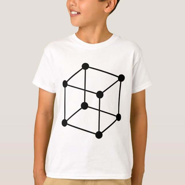 Camiseta Cubo Isométrico Motif - Preto (Frente)