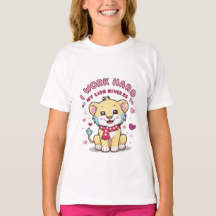 Camiseta Cubo Leão Sorridente - Camisa-Leão Feliz e Feliz B