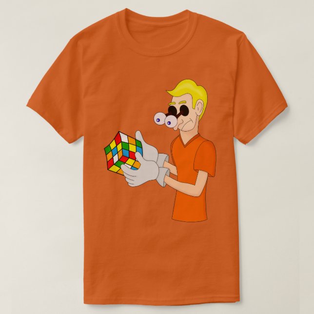 Camiseta Cubo Mágico Assustador (Frente do Design)