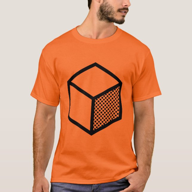 Camiseta Cubo - Preto na Luz (Frente)