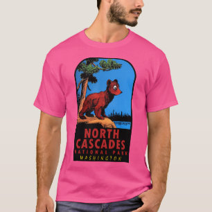 Camiseta Cubo Urso No Parque Nacional De North Cascades, Vi