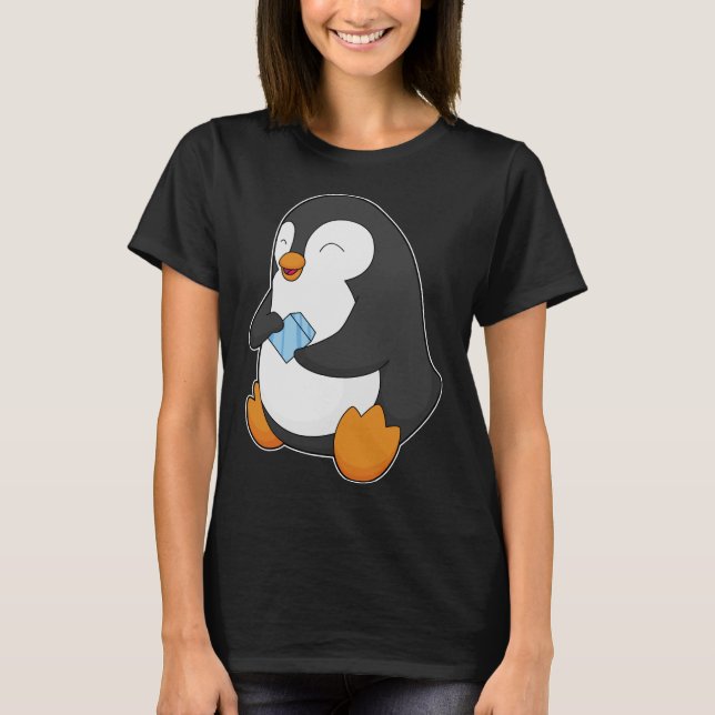 Camiseta Cubos de gelo pinguim (Frente)