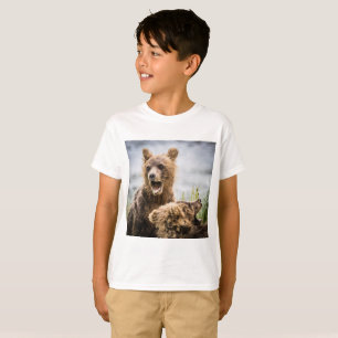 Camiseta Cubos Grizzly Procurando Sua Mãe