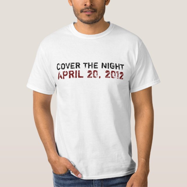 Camiseta Cubra a noite (Frente)