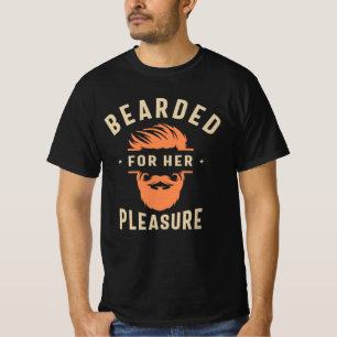 Camiseta Cubrada por seu prazer Engraçado Barba de Humor
