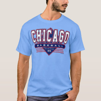 Camiseta Cubs de Vintage com Retro Baseball em Chicago insp