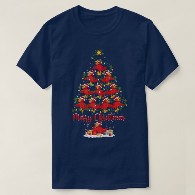 Camiseta Cuckoos Bird Lover Papais noeis Coroas Christma (Frente do Design)