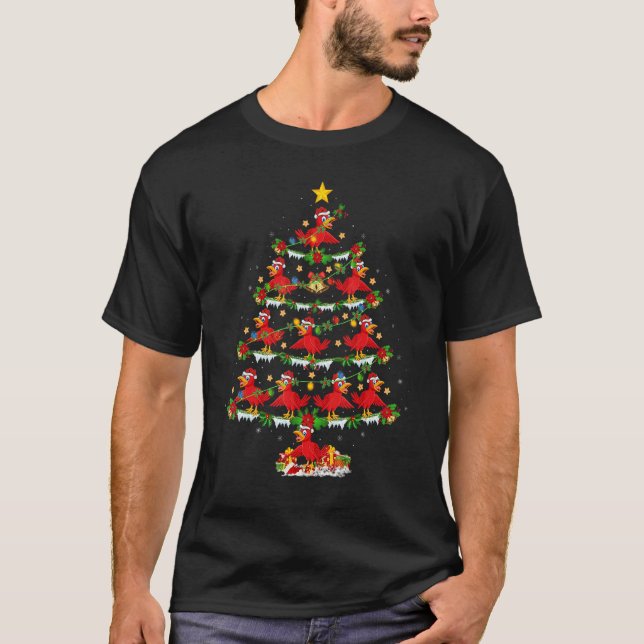 Camiseta Cuckoos Bird   Xmas Lights Cuckoos Christmas Tree (Frente)