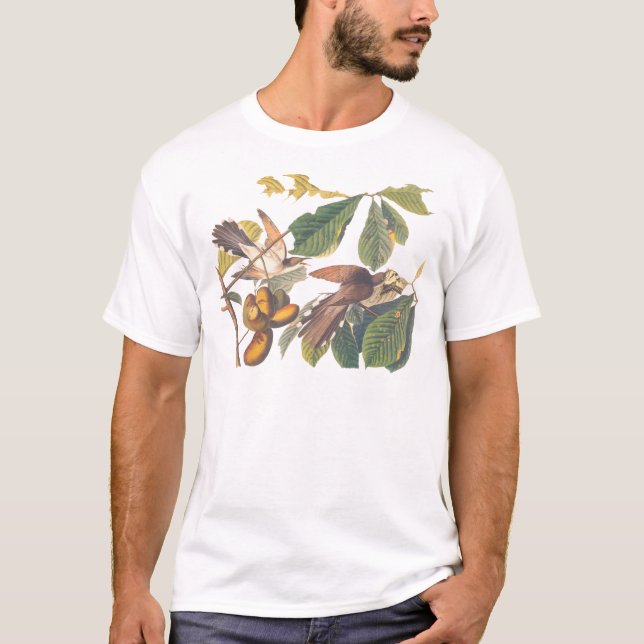 Camiseta Cuco-bico amarelo de Audubon (Frente)