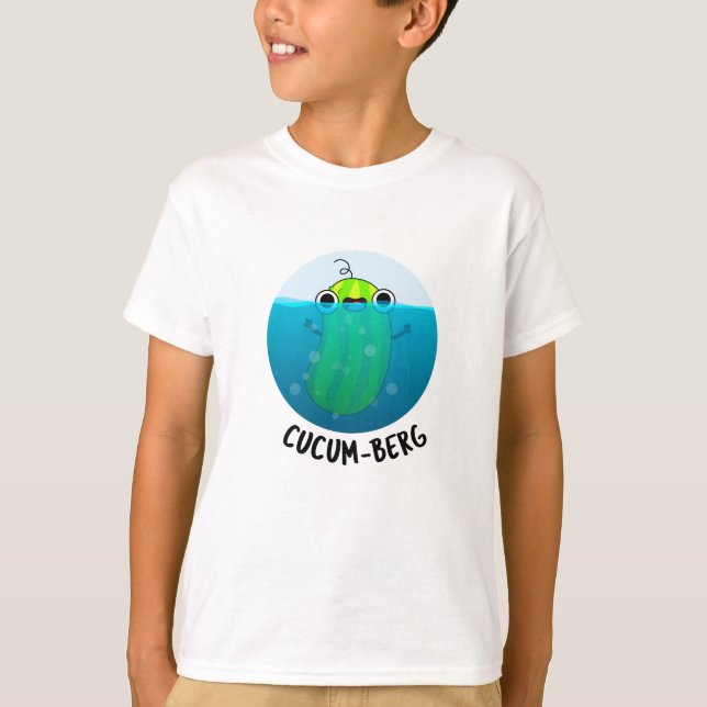 Camiseta Cucum-berg Engraçado Pepino Pun (Frente)