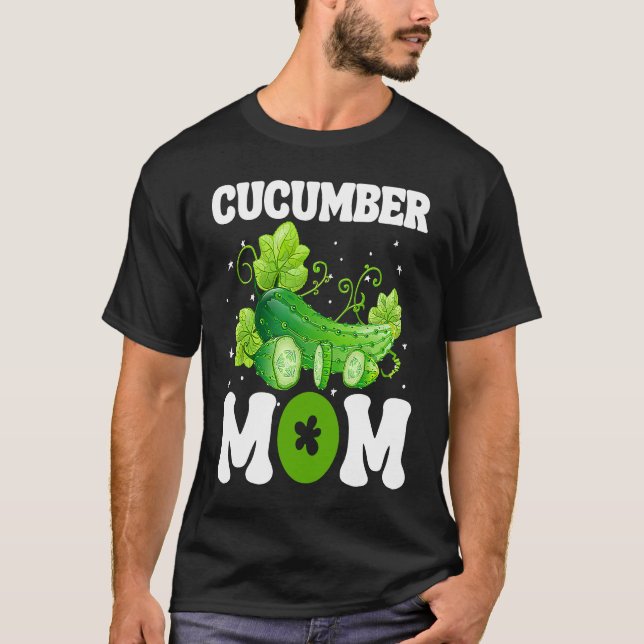 Camiseta Cucumber Mom Vegetable Mothers' Day Gardener (Frente)