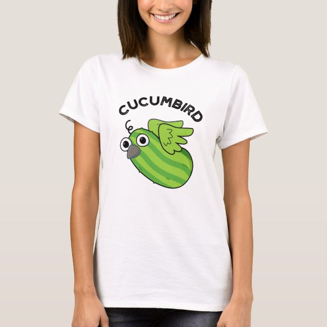 Camiseta Cucumbird Funny Veggie Pepino Pun (Frente)