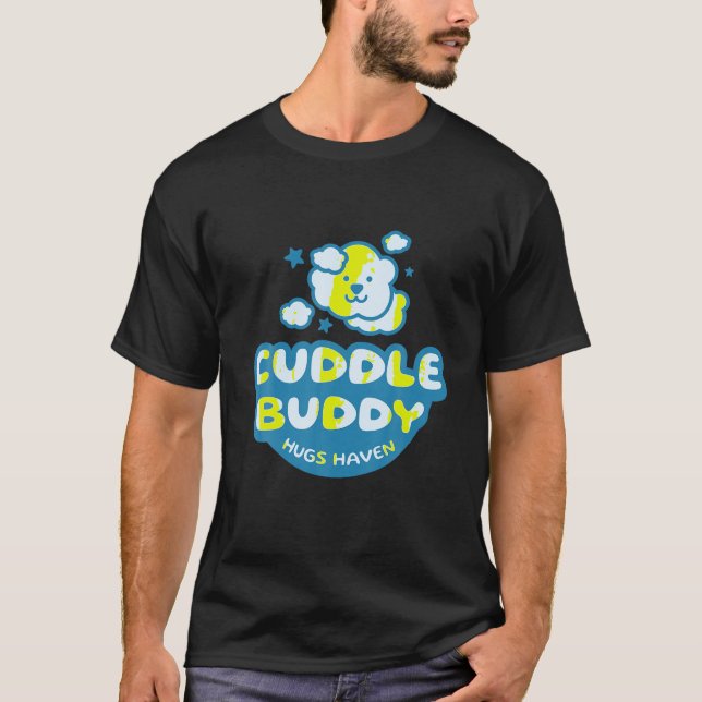 Camiseta Cuddle Buddy Hugs Haven Cuddle Crew Atatura Para E (Frente)