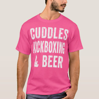 Camiseta Cudles Kickboxing And Beer Workout Lover Boxing M