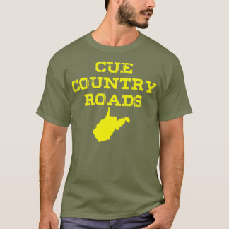 Camiseta Cue Country Roads Azul e Dourado
