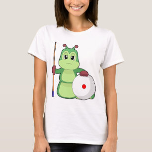 Camiseta Cue de Bilhar de Lagartas
