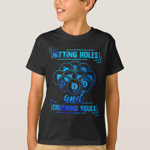 Camiseta Cue Funny Billiards - Jogador De Piscina Engraçado