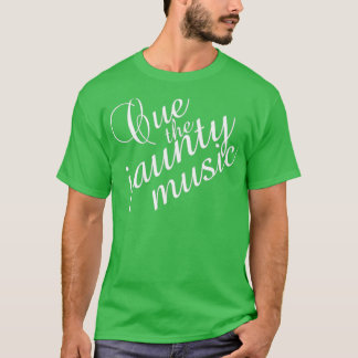 Camiseta Cue o Jaunty Music Gentleman Jack White Typograp
