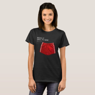 Camiseta Cueca Esportiva Vermelha Mexe de um Lado para o Ou