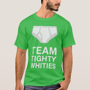 Camiseta Cuecas Brancas Divertidas para Homens Teamighty Wh