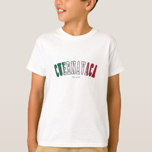 Camiseta Cuernavaca em cores da bandeira nacional de Méxic