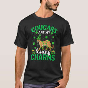 Camiseta Cugars Engraçados São A Minha Sorte Charms Cougar