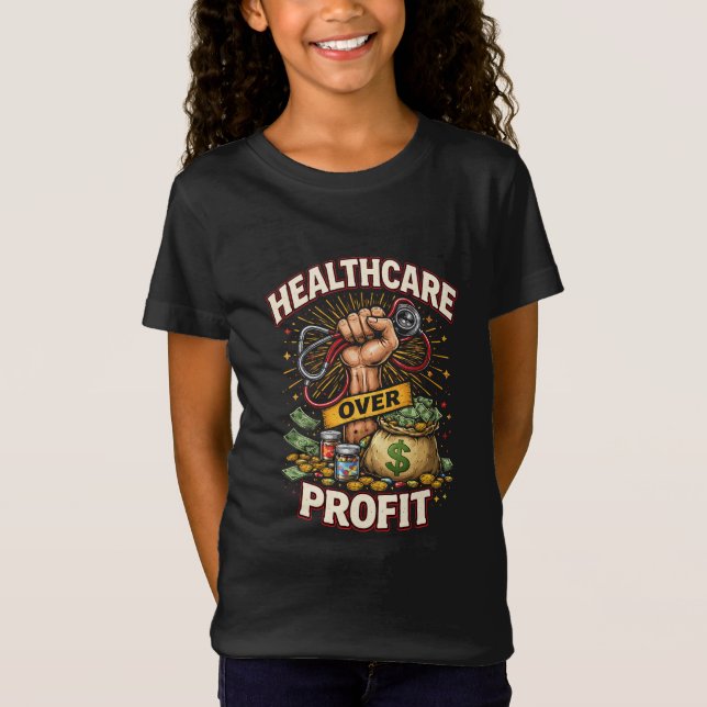 Camiseta Cuidado Antes do Lucro (Frente)