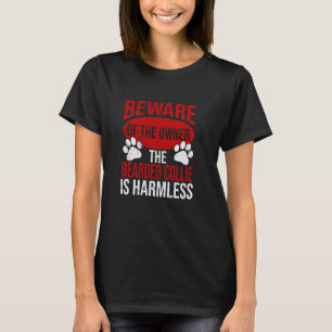 Camiseta Cuidado - Cachorro-Pai Mamãe Mãozinho Cachorro-Col