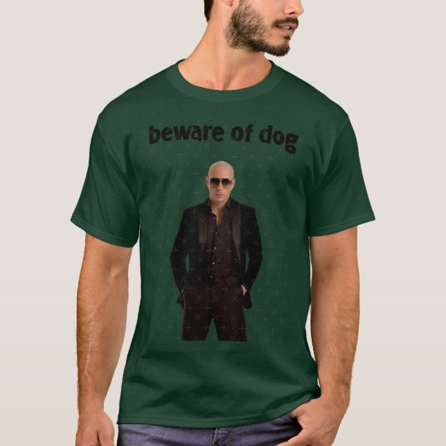 Camiseta Cuidado com a garota do cachorro (Frente)