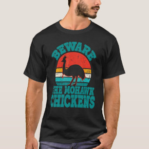 Camiseta Cuidado Com As Galinhas Mohawk Cool Cassowary
