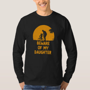 Camiseta Cuidado Com Minha Filha Pai Humor Papai Conservado
