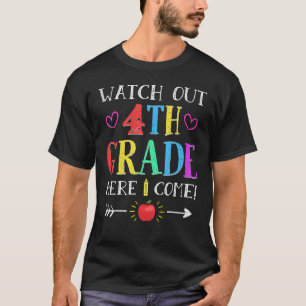 Camiseta Cuidado com o 4º ano, aqui eu volto a ser engraçad