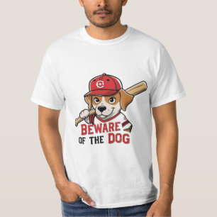 Camiseta Cuidado com o Cachorro - Design de Cachorro de Bei
