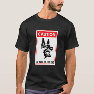 Camiseta Cuidado Com O Cachorro Pai Dia Pai Cachorro Semana