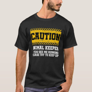 Camiseta Cuidado Com O Detentor De Animais Se Me Vê A Execu