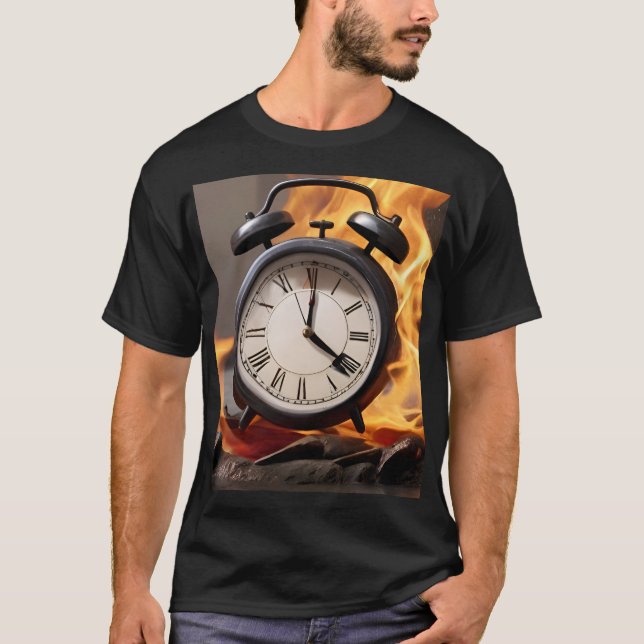 Camiseta Cuidado com o fogo, sem tempo (Frente)