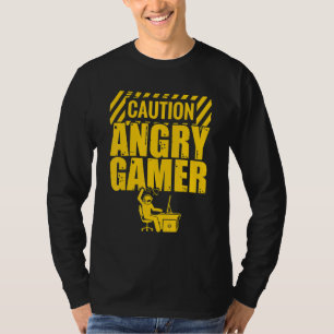 Camiseta Cuidado Com O Gamer Video Game Player Console Pc G