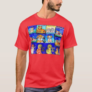 Camiseta Cuidado com o gato ou o cão