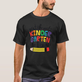 Camiseta Cuidado Com O Jardim De Infância Aqui Eu Venho Men