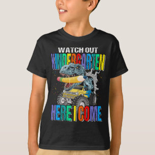 Camiseta Cuidado Com O Jardim De Infância Aqui Eu Vim Mons