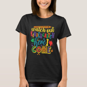 Camiseta Cuidado Com O Jardim De Infância Aqui Eu Vim Profe